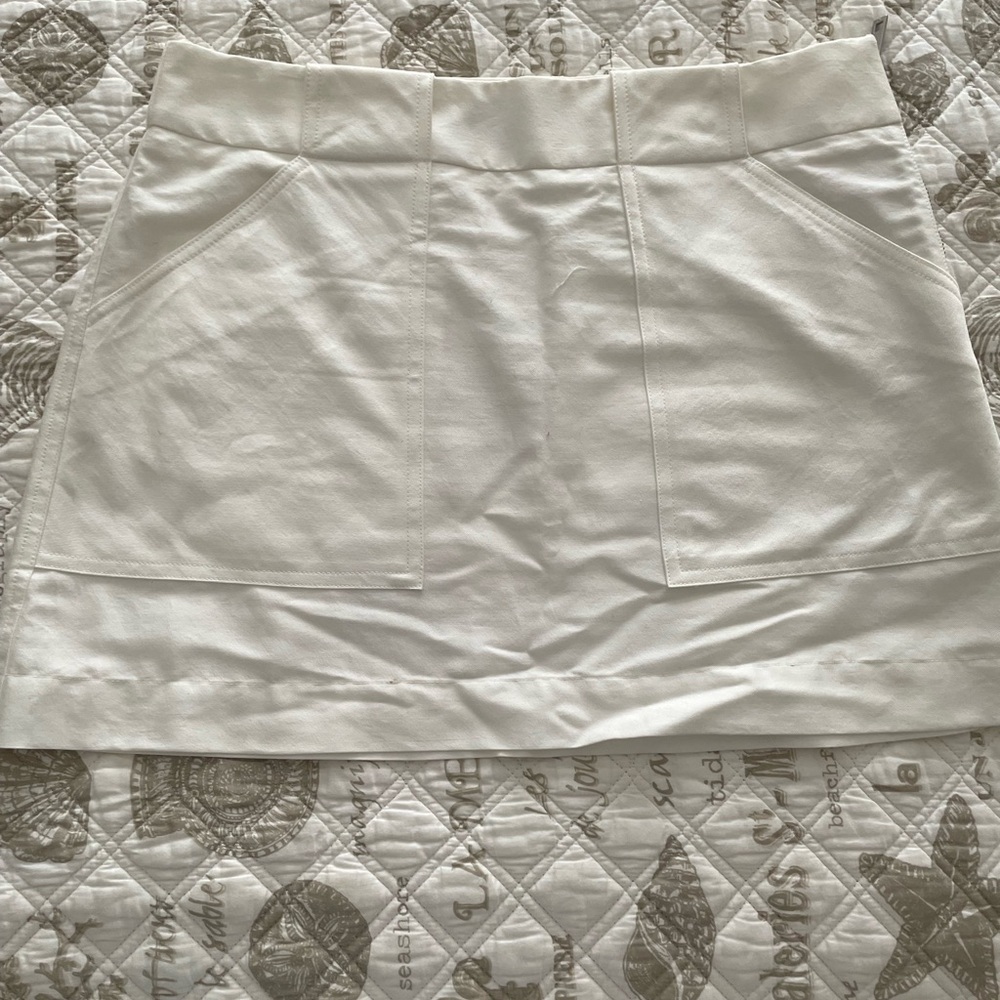 Rag and Bone mini white skirt, size 10.